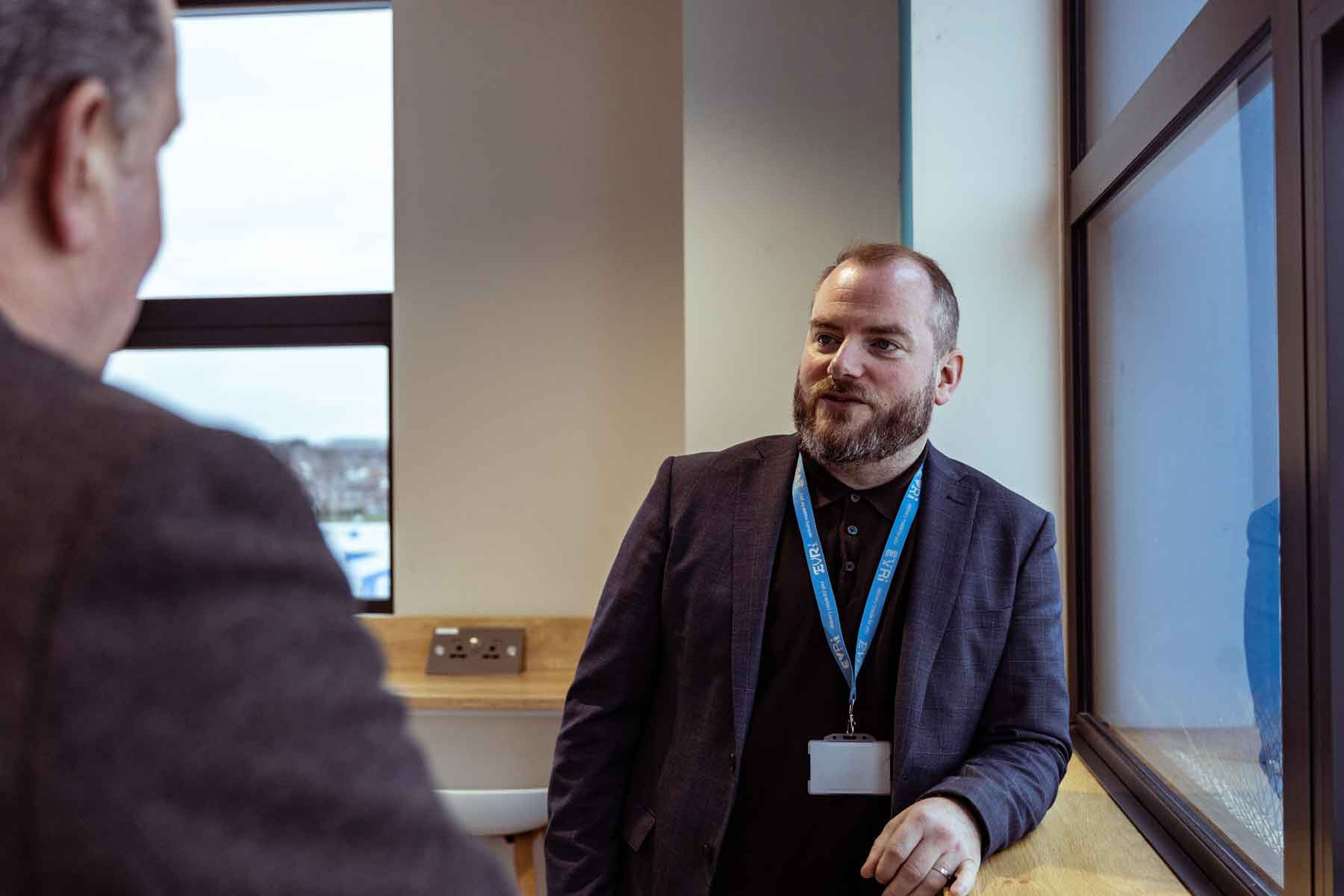 EB Customer discussing their growth plans with EB team